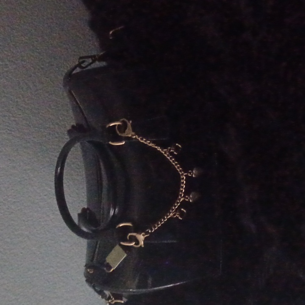 Clear Transparent Jelly Shoulder Bag/Crossbody. Color dark brown